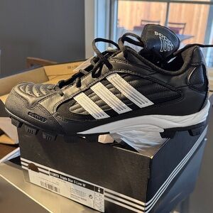 Adidas Black and White Womens Athletic Shoes